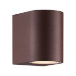 Nordlux Dion Wandlamp Aluminium Roestig | Geschikt voor 1x GU10