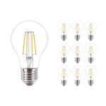 Voordeelpak 10x Philips Corepro LED Lamp E27 Peer Helder 4.3W 470lm - 827 Zeer Warm Wit | Vervangt 40W