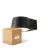 Voordeelpak 4x D'Lite Wandlamp Lira Zwart 7W 600lm 830 Warm Wit | IP54