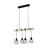 Eglo Hanglamp Townshend 5 Staal Hout Zwart | IP20 - Geschikt voor 4x E27 