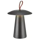 Nordlux Tafellamp Ara Accu Aluminium Zwart 2W 240lm - 830 Warm Wit | Dimbaar Touch