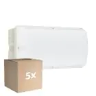 Voordeelpak 5x Philips LED Beveiliging Ledinaire WL055V Wit 6W 600lm - 830 Warm Wit | 374x150mm - IP65