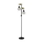 Eglo Vloerlamp Townshend 5 Staal Hout Zwart | IP20 - Geschikt voor 2x E27 